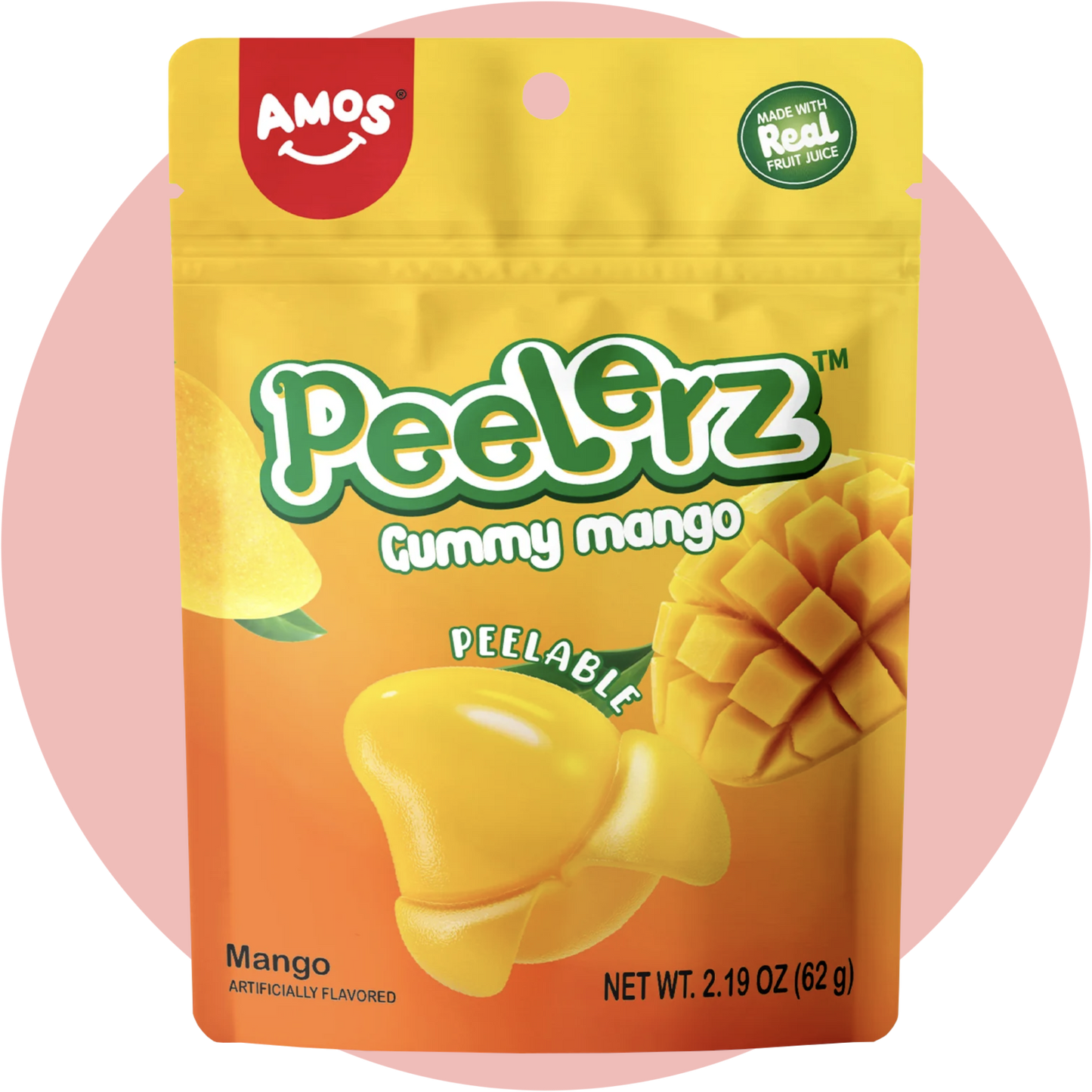 Amos Peelerz Gummy Mango – Schälbares Fruchtgummi mit fruchtigem Mangogeschmack aus Asien