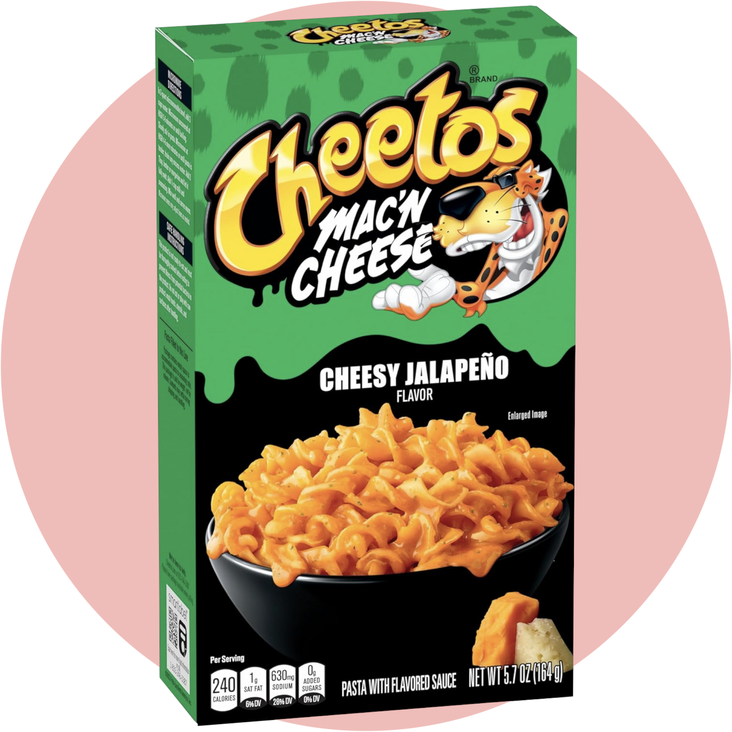 Cheetos Mac 'n Cheese Jalapeno – Würzige Macaroni mit Jalapeño und Käsegeschmack in grüner Verpackung