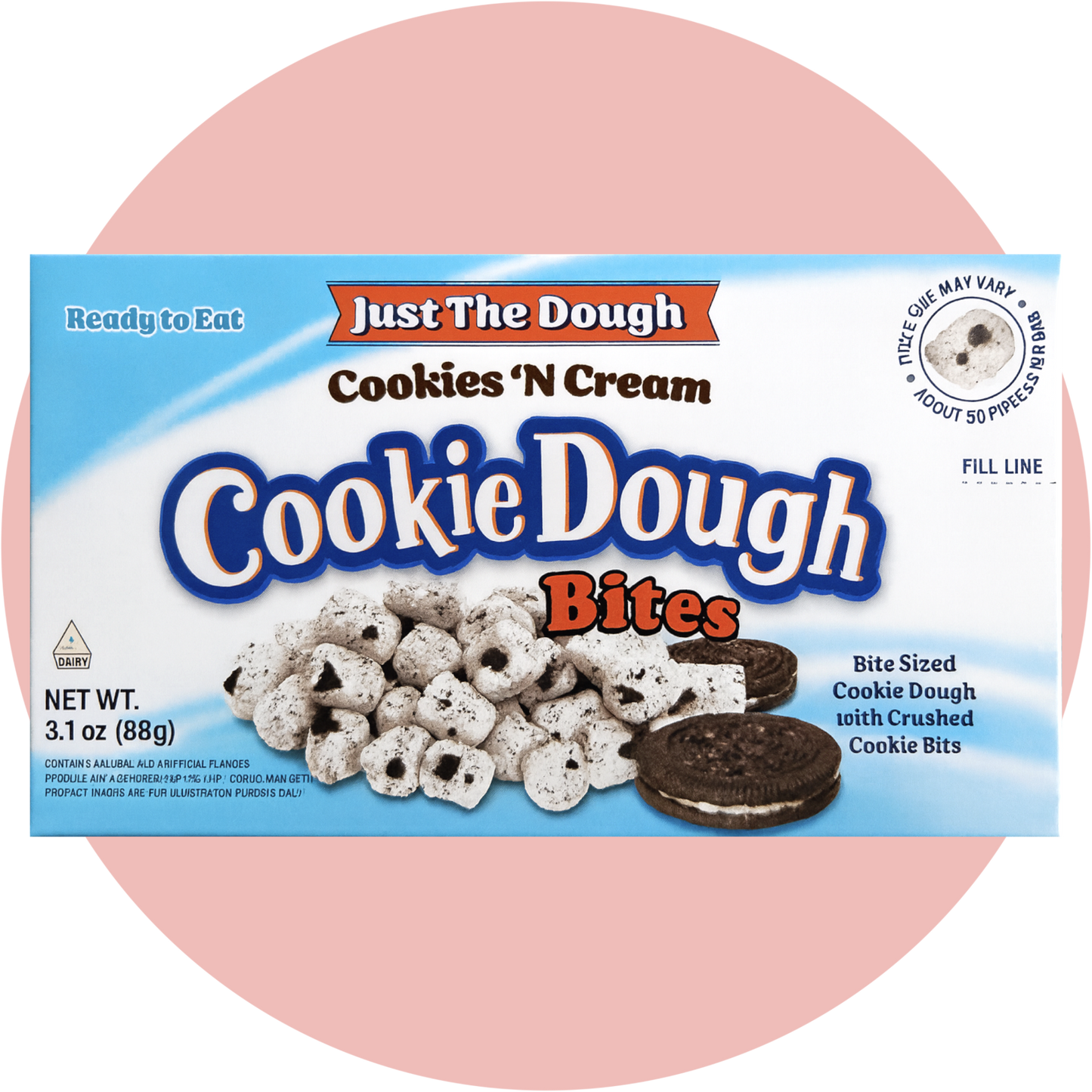 Cookie Dough Cookies & Cream – Essbarer Keks Teig mit Cookies & Cream Geschmack von Just the Dough