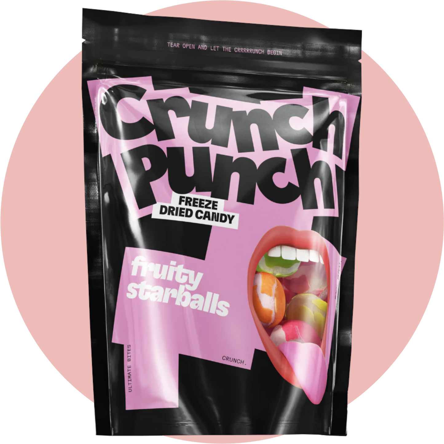 Gefriergetrocknete Süßigkeiten – Crunch Punch Fruity Starballs mit knusprigem Kern und intensiv fruchtigem Geschmack