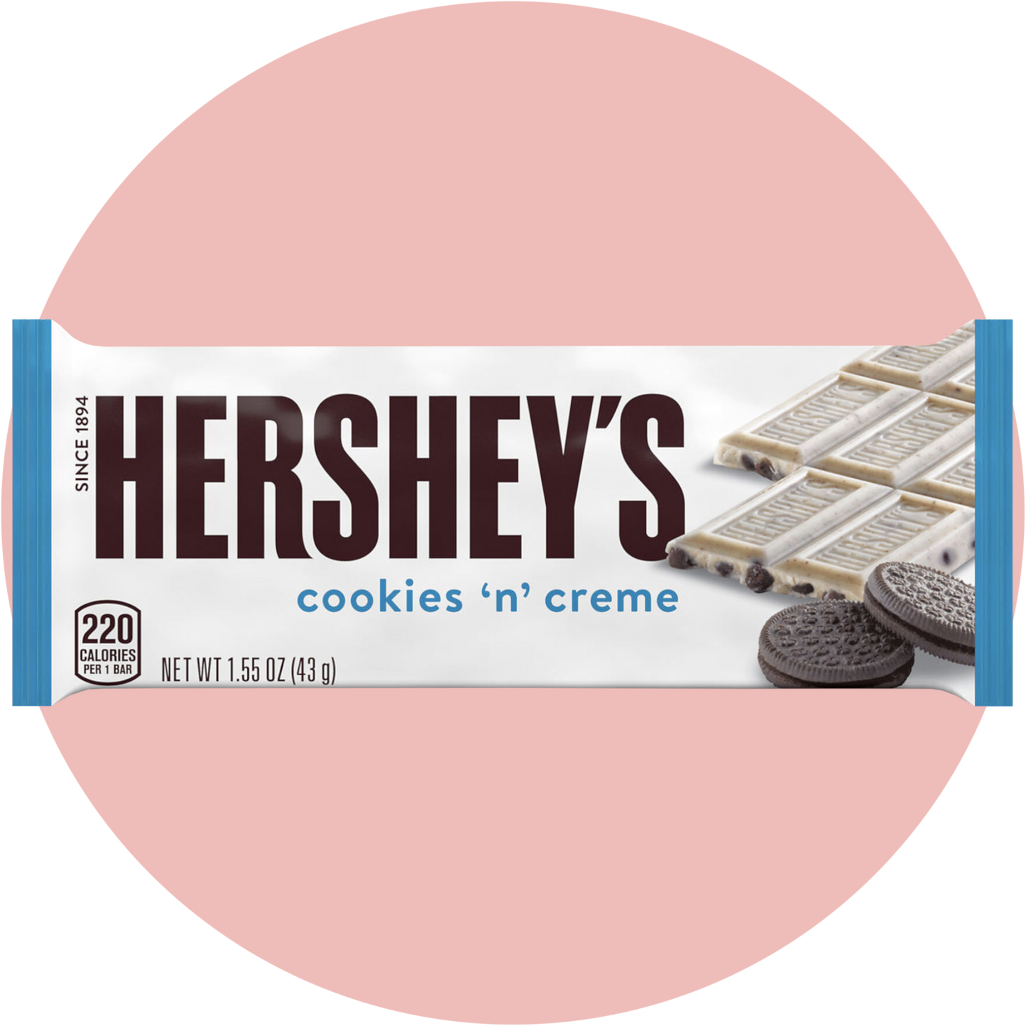Hershey's Cookies and Cream – Weiße Schokolade mit knusprigen Cookie Stückchen