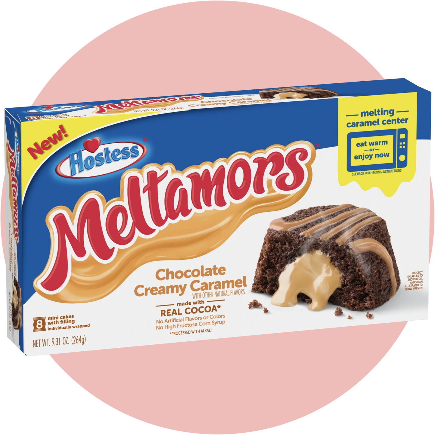 Hostess Meltamors Chocolate mit cremigem Karamellkern und Schokoladenglasur