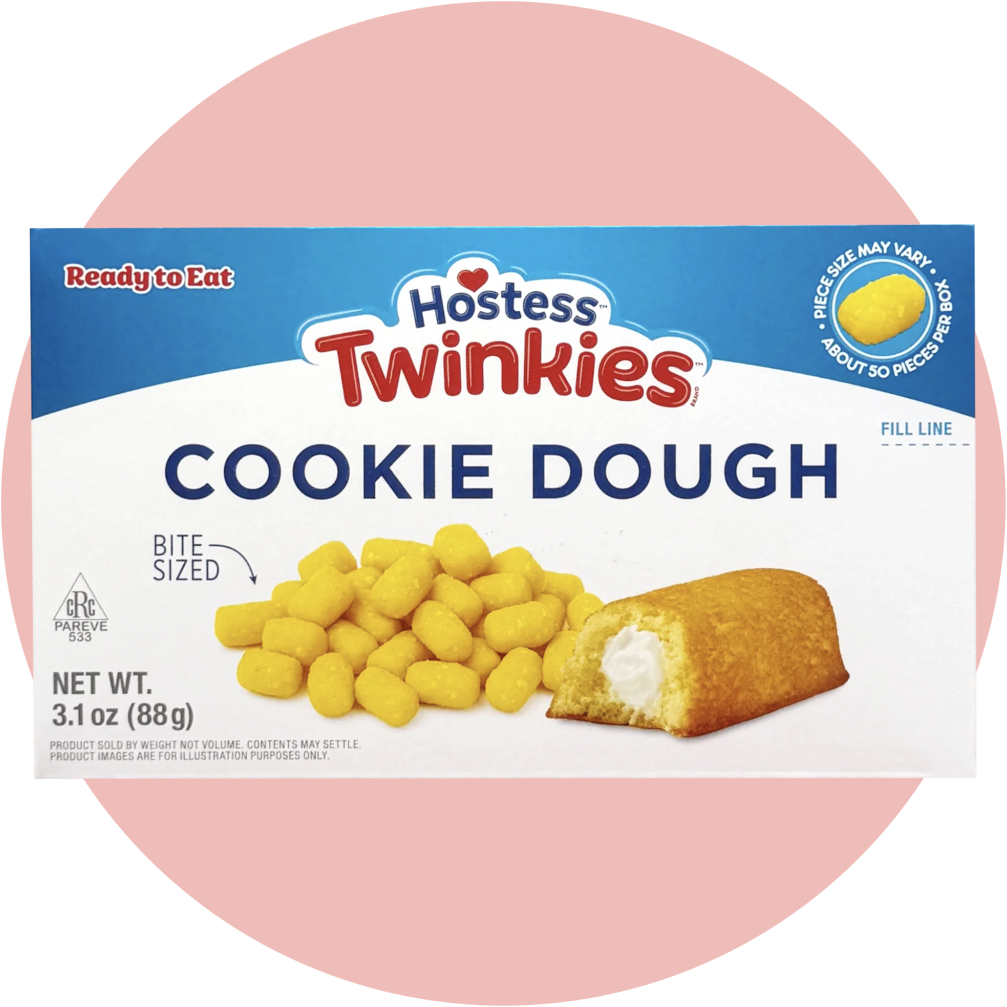 Hostess Twinkies Cookie Dough in Bissgröße – inspiriert vom Twinkie mit Cremegeschmack