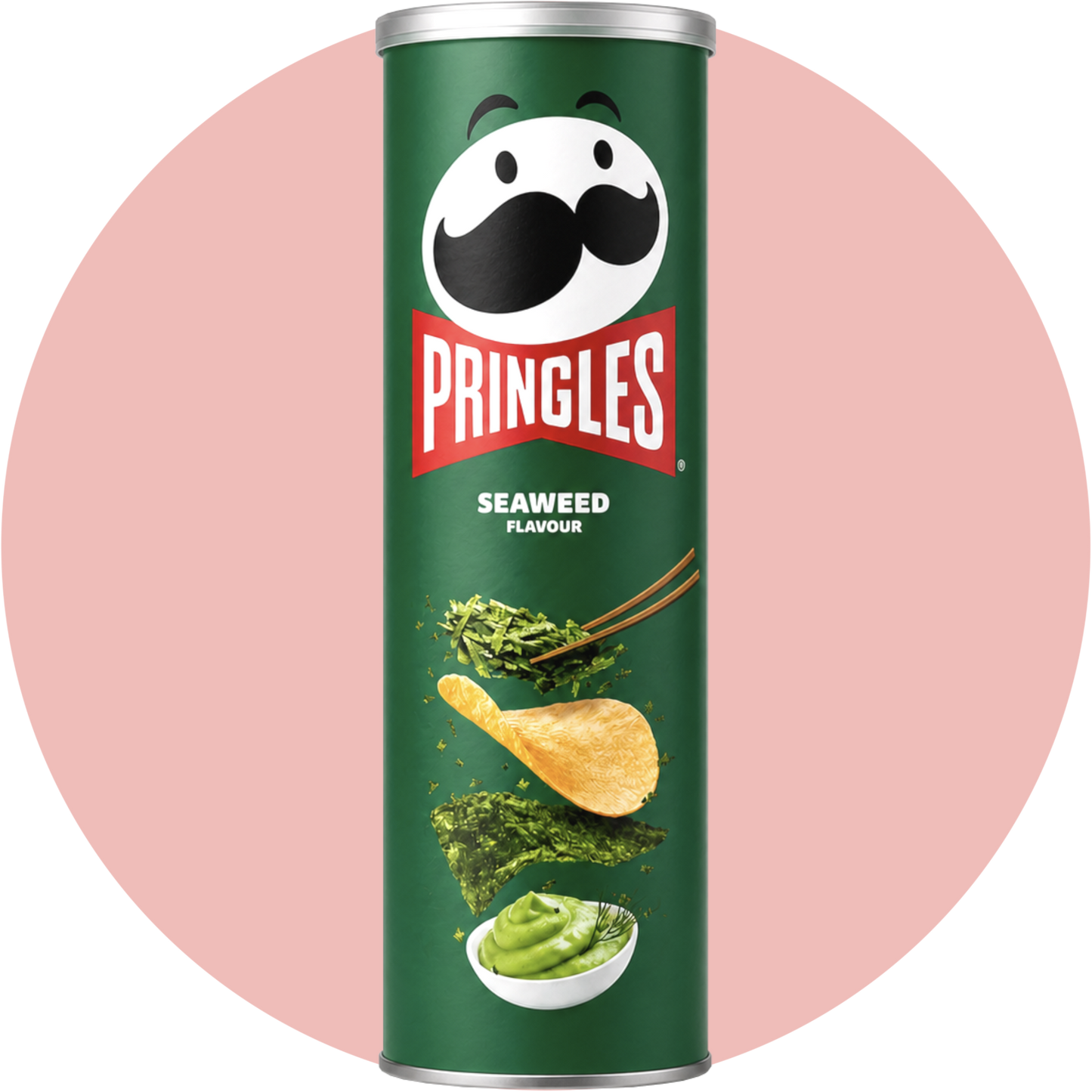 Pringles Seaweed Flavor Chips mit Nori Algen und Wasabi Geschmack