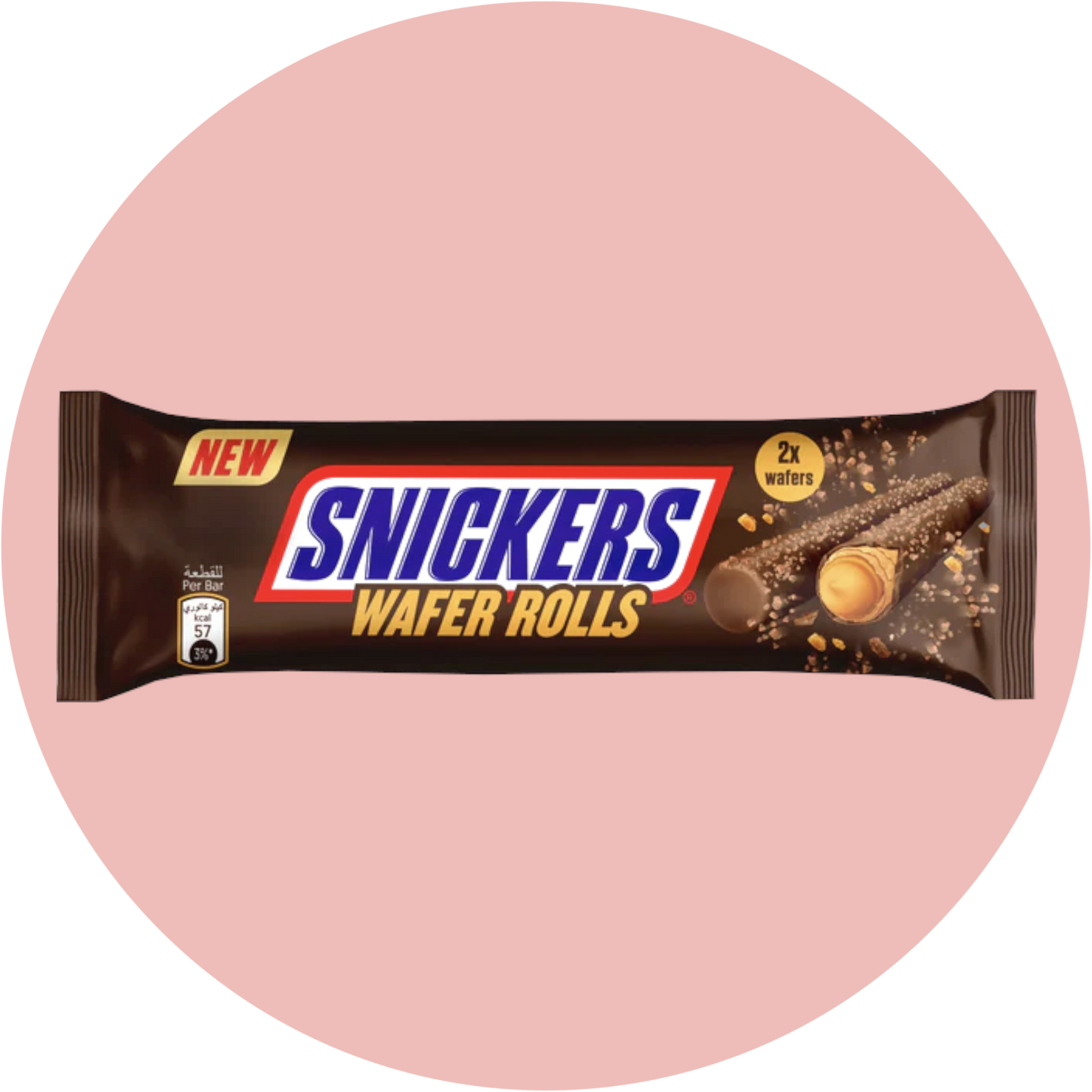 Snickers Wafer Rolls – Knusprige Waffelröllchen mit Karamell, Erdnüssen und Milchschokolade