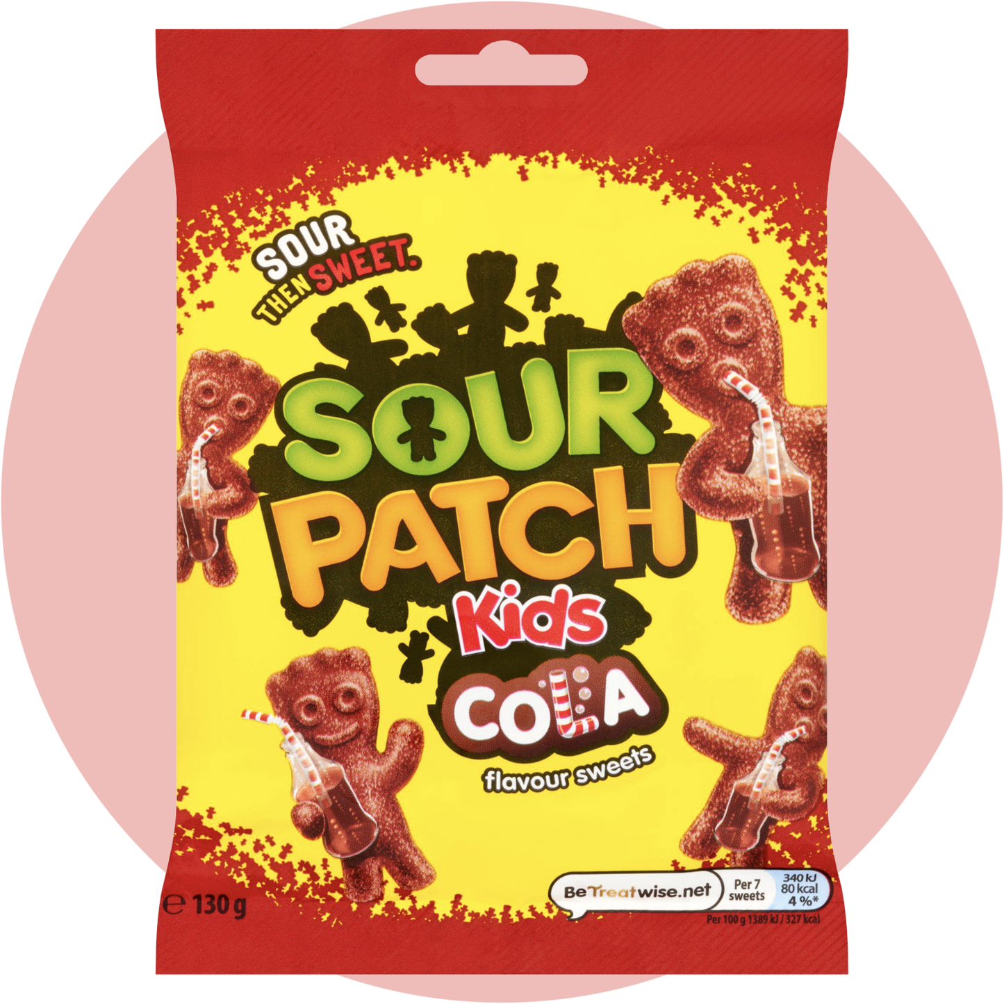 Sour Patch Kids Cola – Weiche Kaubonbons mit süß-saurem Colageschmack in bunter Verpackung