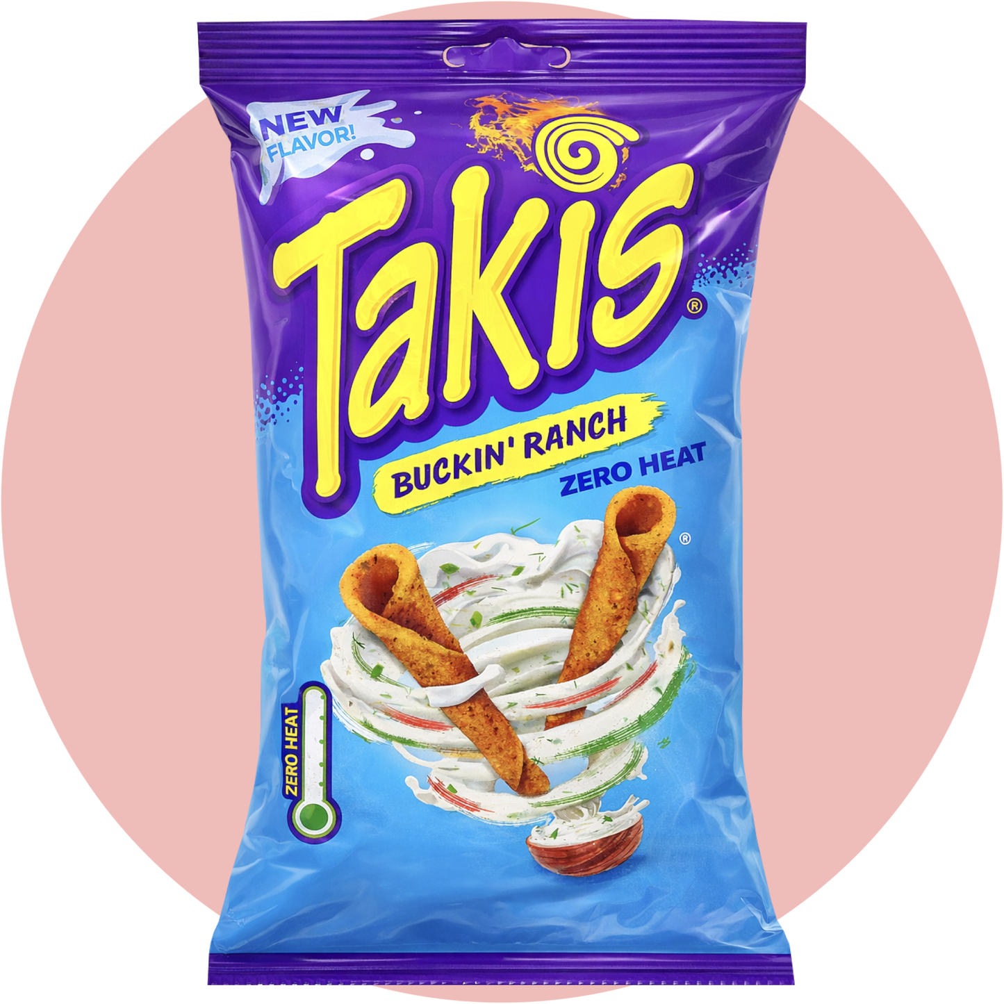Takis Buckin Ranch – Gerollte Maissnacks mit würzigem Ranch Geschmack