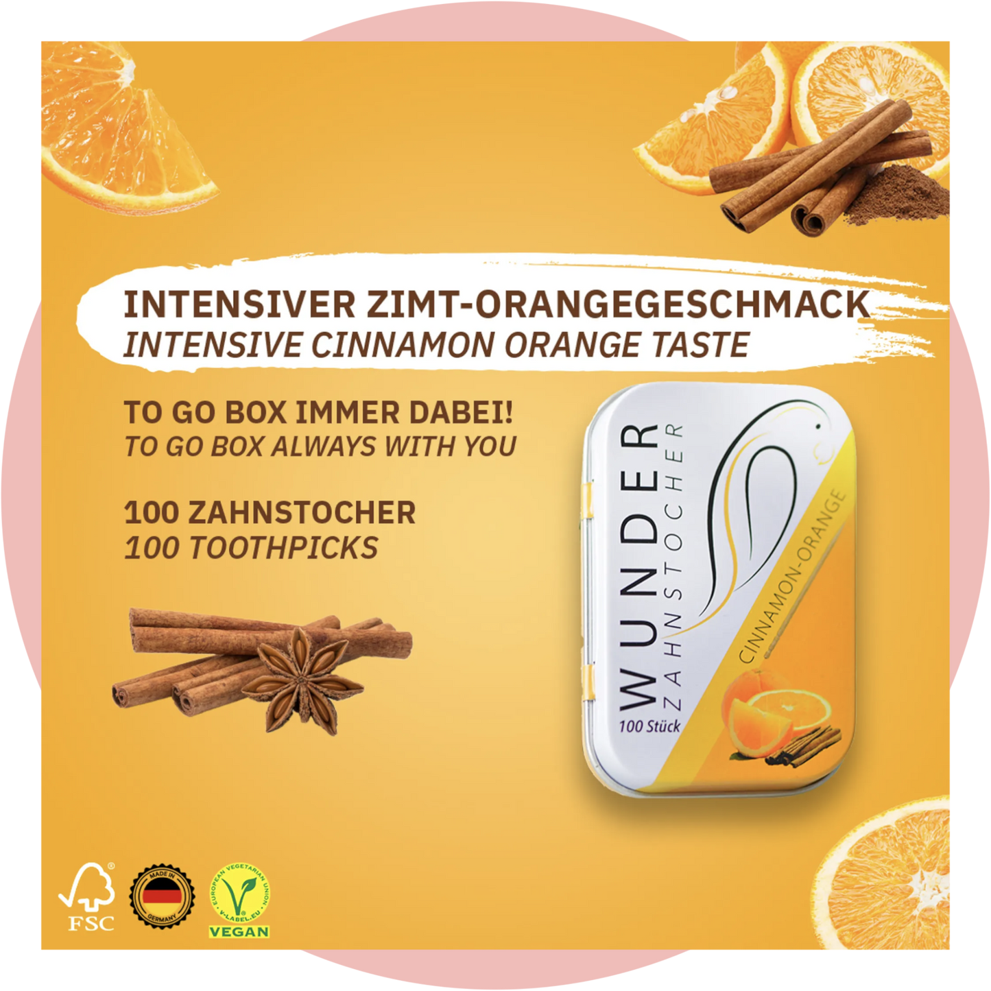 Wunder-Zahnstocher Orange