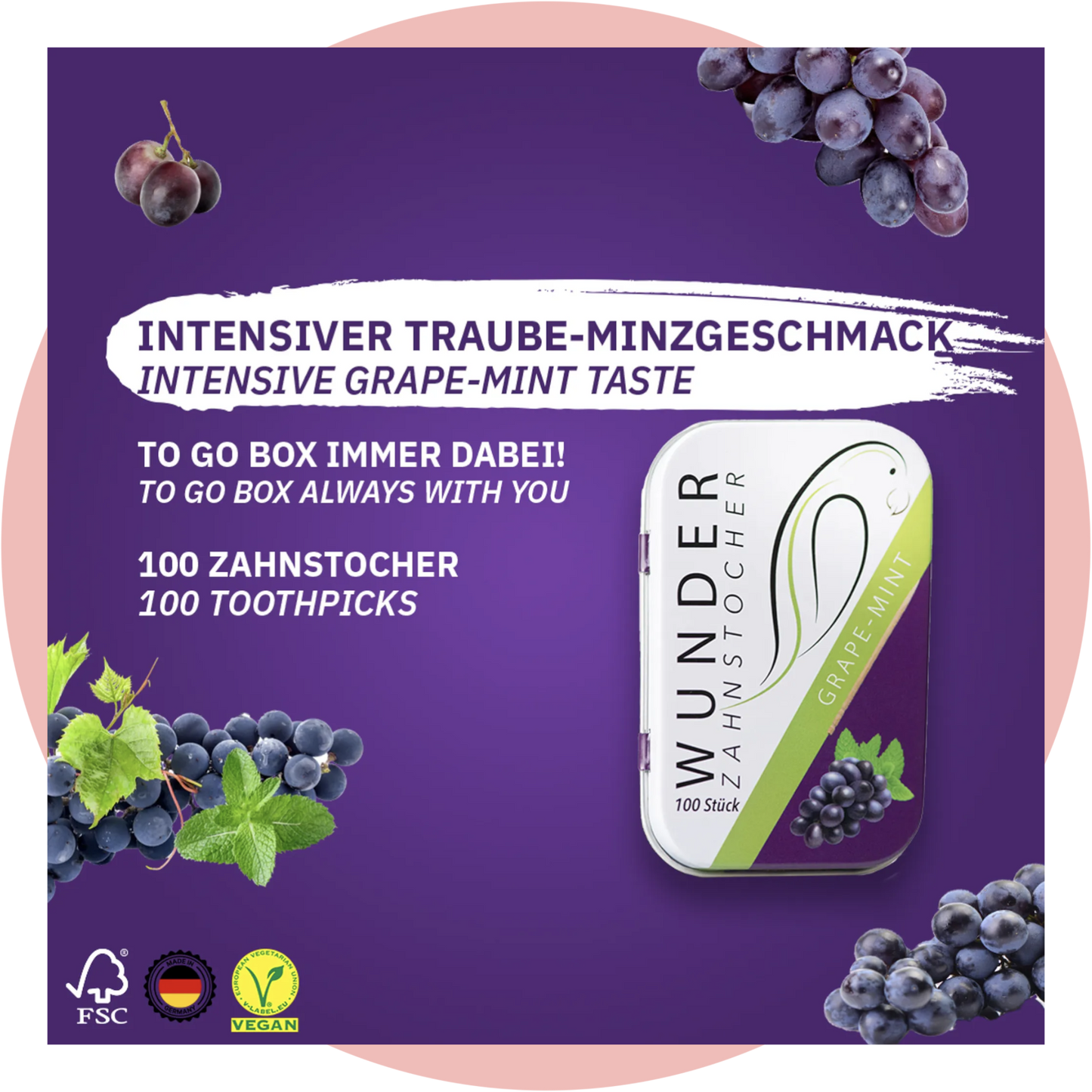 Wunder-Zahnstocher Traube