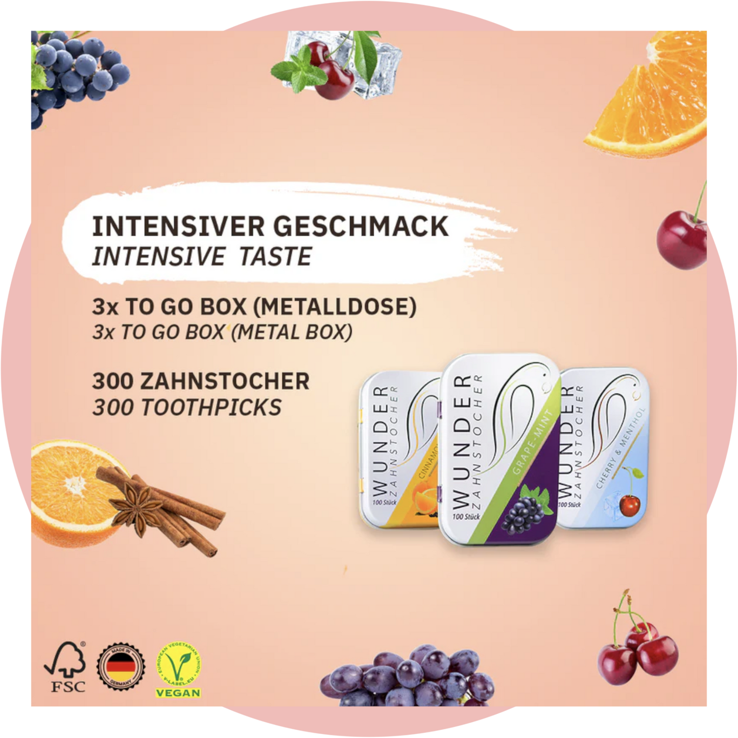 Wunder-Zahnstocher Bundle Trio-Fresh