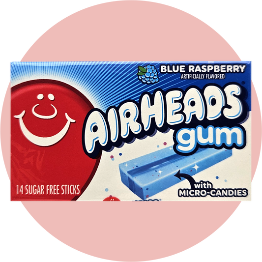 Airheads Gum Blue Raspberry