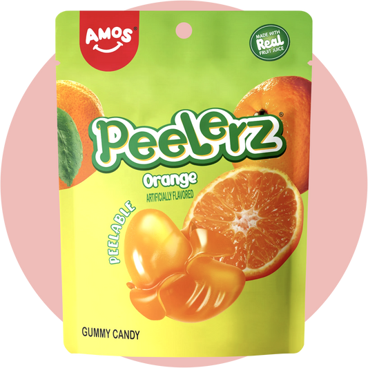 Amos Peelerz Gummy Orange – Peelable Fruchtgummi mit intensivem Orangengeschmack