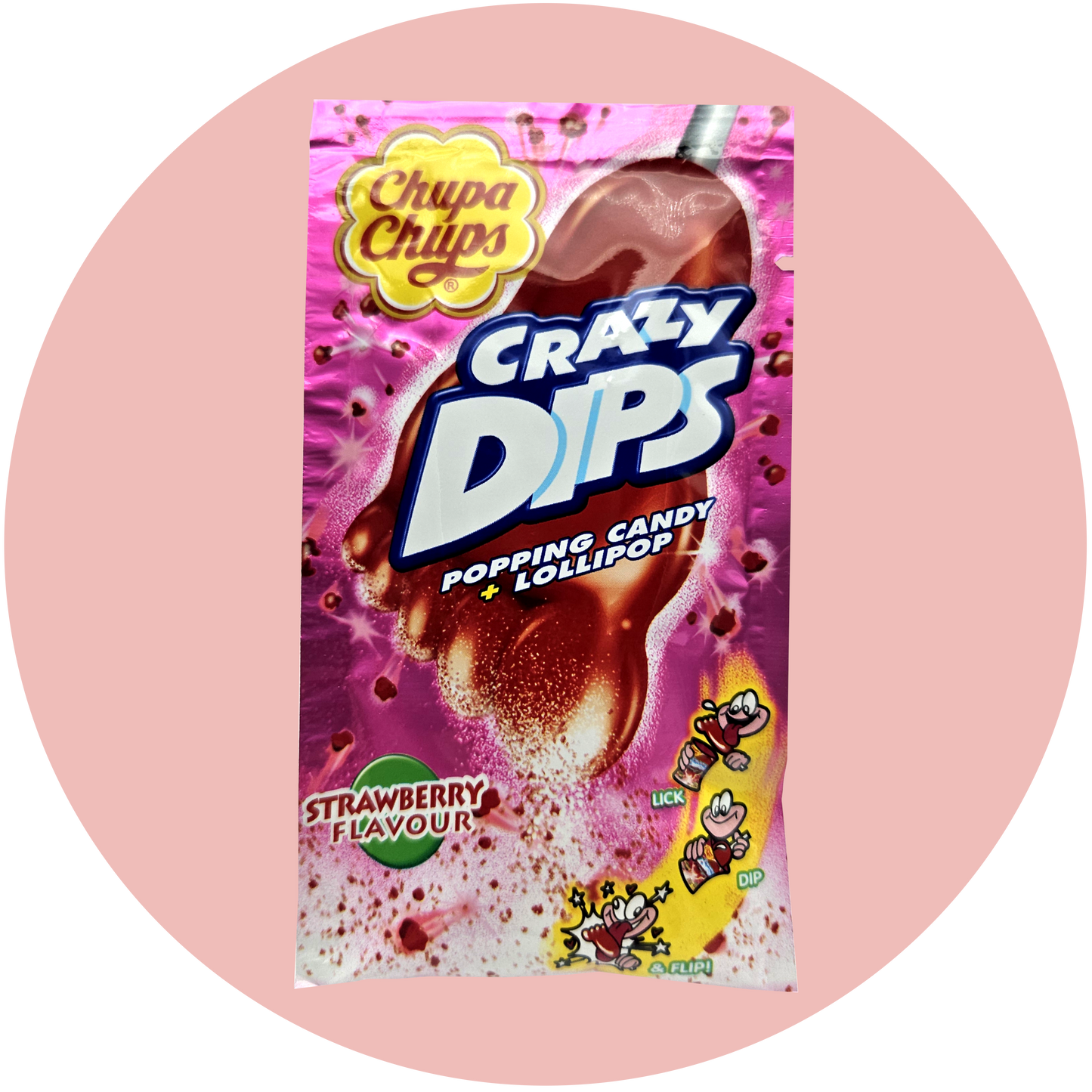 Chupa Chups Crazy Dips Strawberry