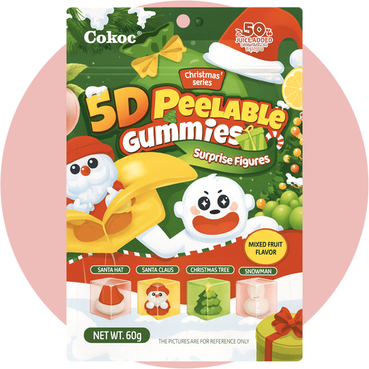 Cokoc 5D Christmas Series – Schälebare Peelable Gummies mit weihnachtlichen Motiven