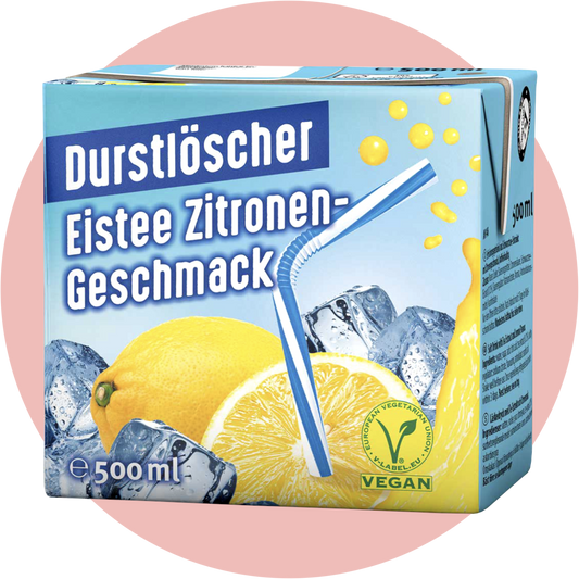 Durstlöscher Eistee Zitrone – Erfrischendes Zitronen Getränk mit Eistee Geschmack in bewährter Durstlöscher Qualität