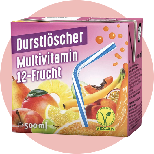 Durstlöscher Multivitamin 12-Frucht – Fruchtiges Getränk mit 12 leckeren Sorten für den extra Vitaminkick