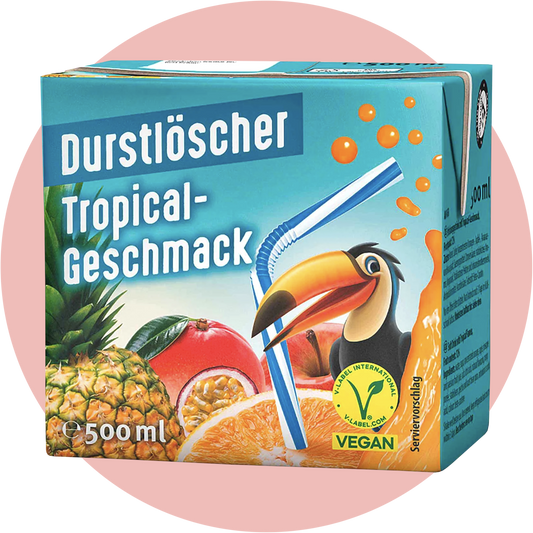 Durstlöscher Tropical – Erfrischendes Getränk mit tropischem Fruchtmix und exotischem Geschmack