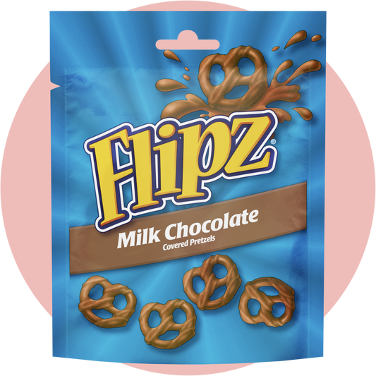 Flipz Milk Chocolate – Salzige Brezeln mit Überzug aus zarter Milchschokolade