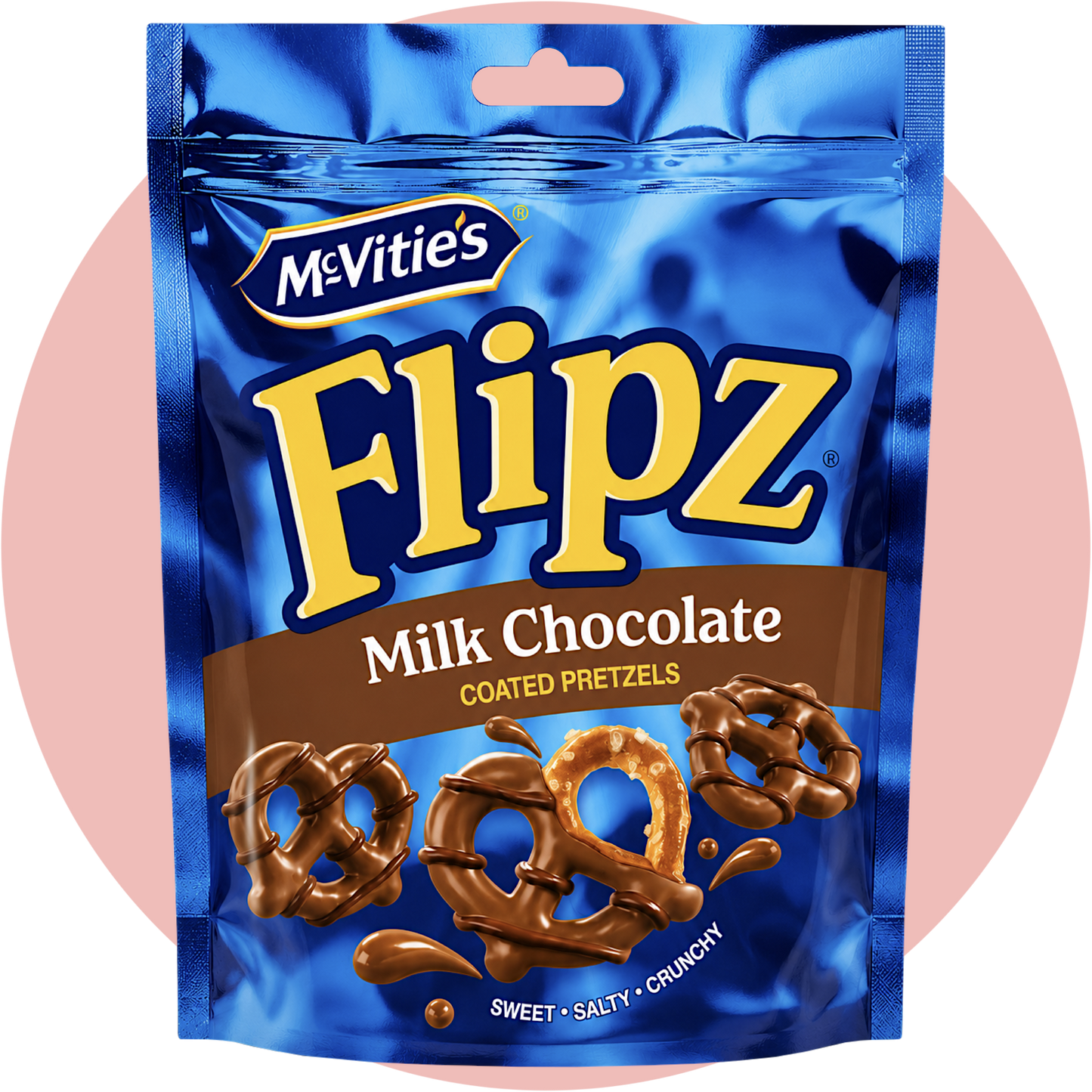 Flipz Milk Chocolate – Salzige Brezeln mit zarter Milchschokolade