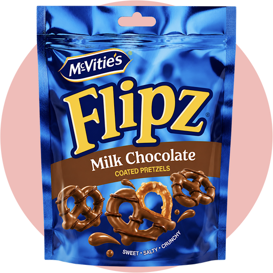 Flipz Milk Chocolate – Salzige Brezeln mit zarter Milchschokolade