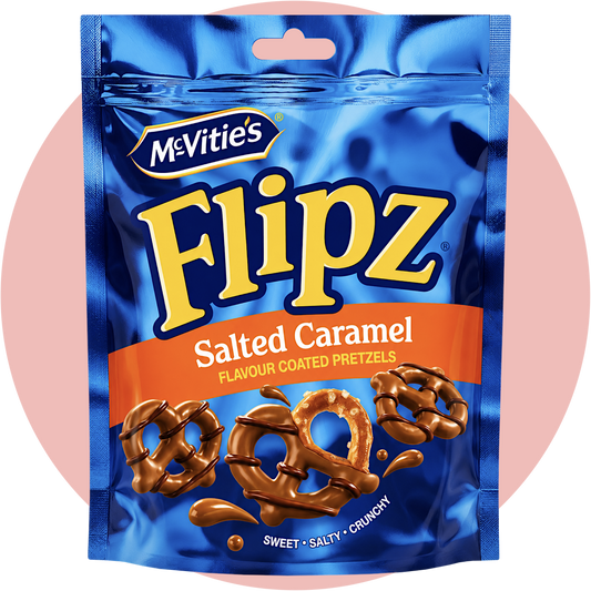 Flipz Salted Caramel Pretzels mit süß-salzigem Karamellüberzug