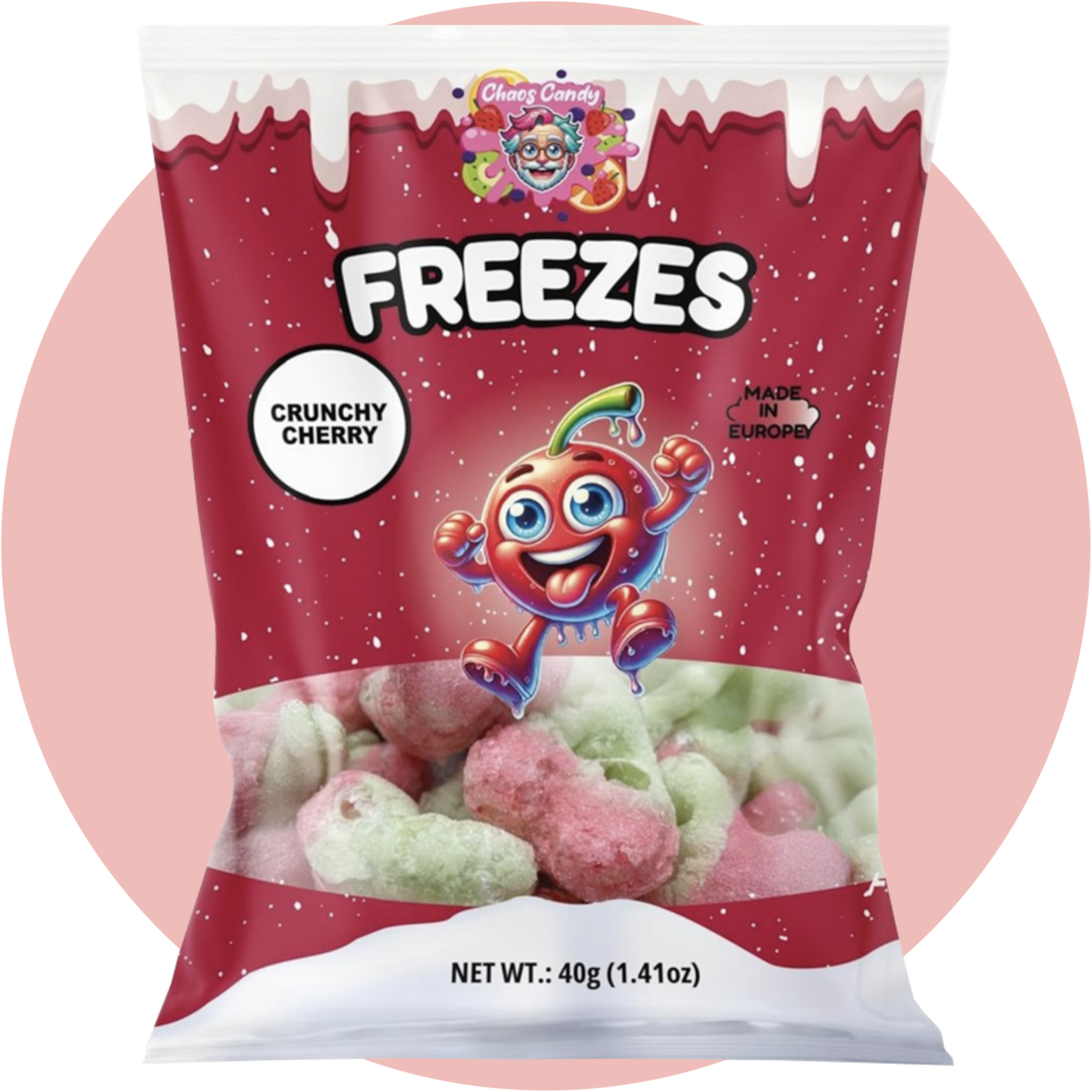 Freeze Dried Gummy Cherries – Gefriergetrocknete Kirschgummis als crunchy freeze dried candy