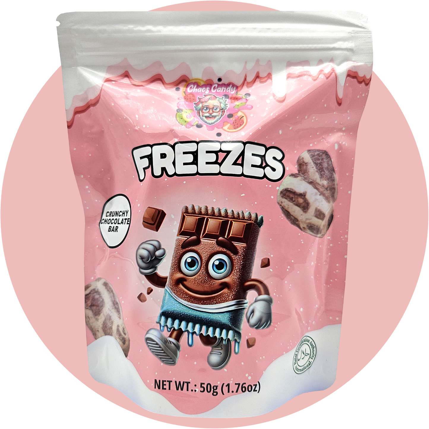 Freeze Dried Chocolate Bars – Gefriergetrocknete Schokoriegel von Chaos Candy Freezes mit knuspriger Textur