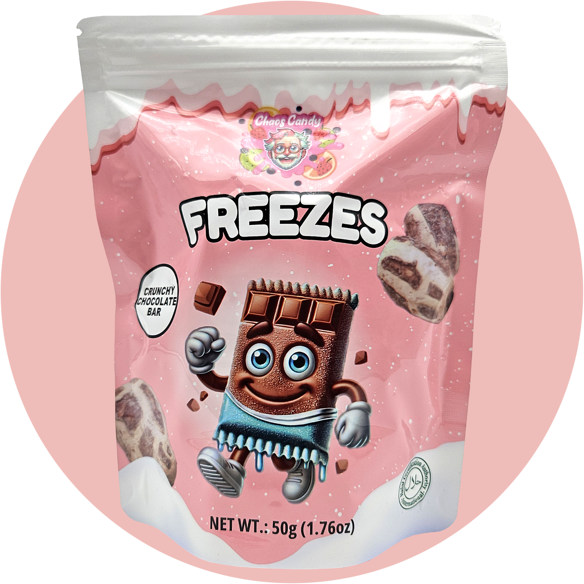 Freeze Dried Chocolate Bars – Gefriergetrocknete Schokoriegel von Chaos Candy Freezes mit knuspriger Textur