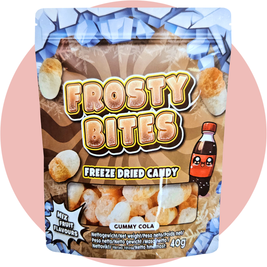 Frosty Bites Cola gefriergetrocknete Gummi Colaflaschen mit Cola-Geschmack