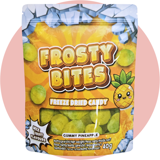 Frosty Bites Gummy Pineapple gefriergetrocknete Süßigkeit mit Ananasgeschmack