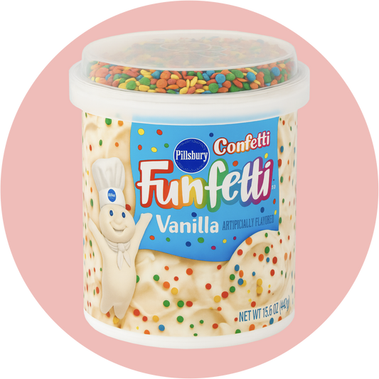 Funfetti Vanilla – Vanille-Fudge mit Confetti und Frosting von Pillsbury