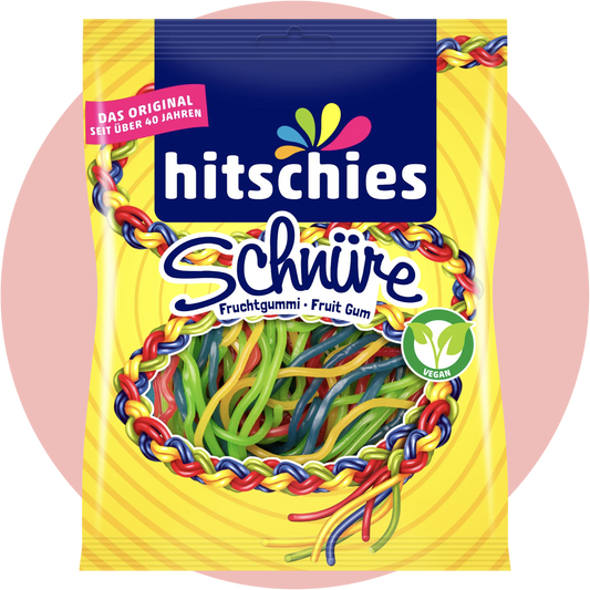 Hitschies Schnüre – Lange, fruchtige Kaustreifen zum Naschen und Spielen