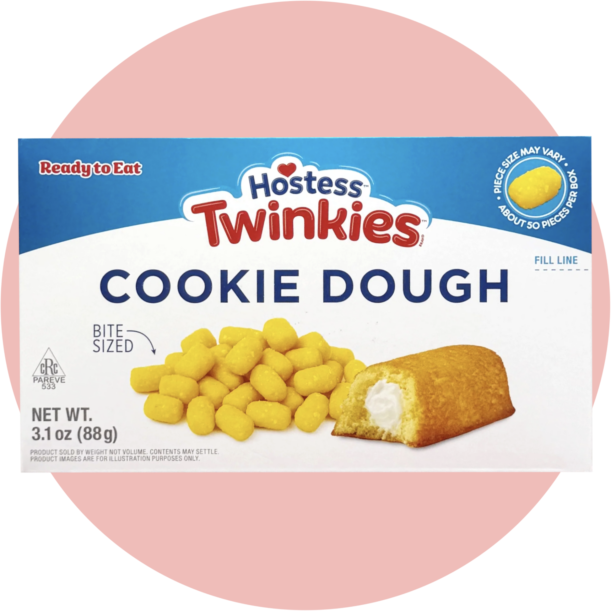 Hostess Twinkies Cookie Dough in Bissgröße – inspiriert vom Twinkie mit Cremegeschmack
