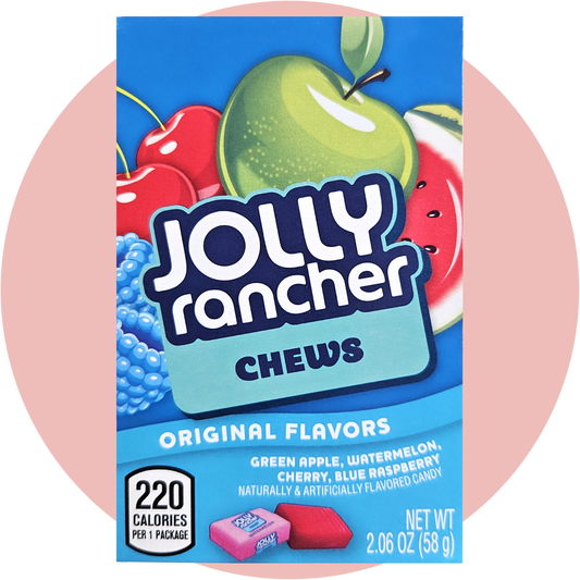 Jolly Rancher Chews – Kaubonbons in den Sorten Apfel, Kirsche, Blaubeere und Wassermelone