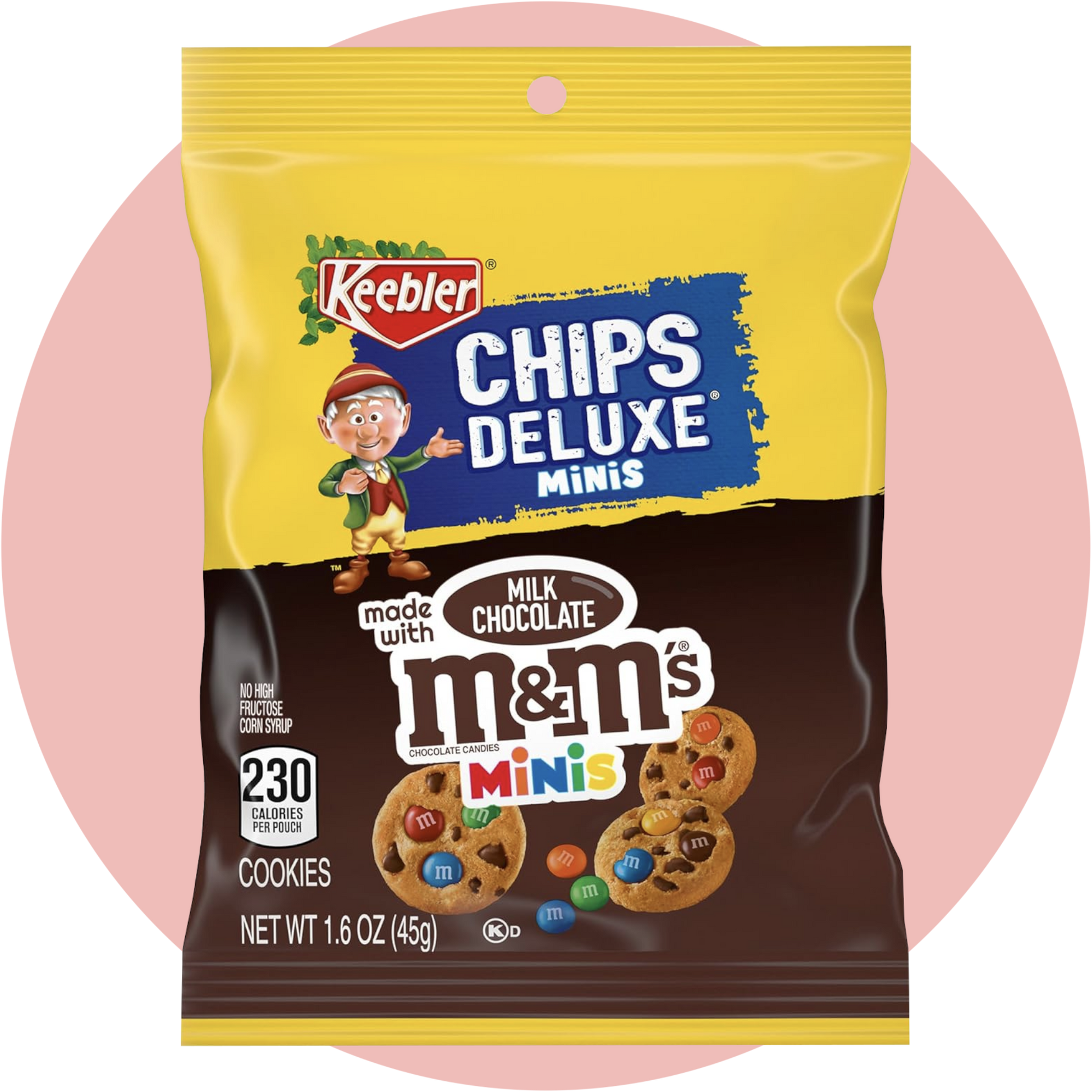 Keebler M&M's Cookies – Weiche Cookies mit bunten M&M's in braun-gelber Verpackung