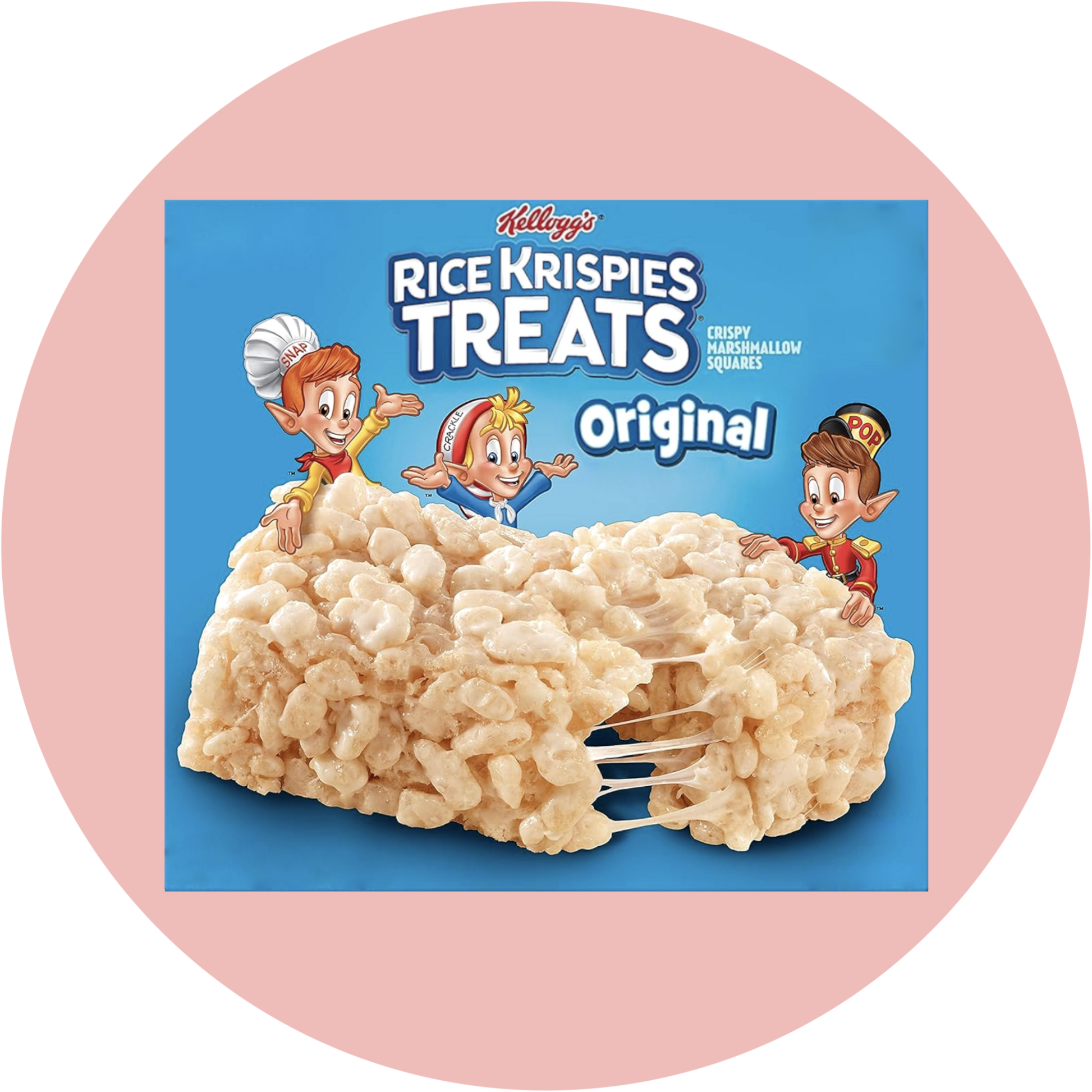 Kellogg's Rice Krispies Treats – Süßer Snackriegel aus gepufftem Reis und Marshmallow in blauer Verpackung