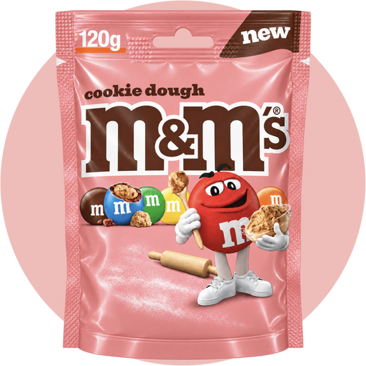 M&M’s Cookie Dough mit bunten Schokolinsen und Cookie-Teig-Geschmack