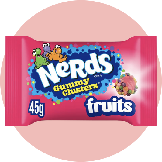 Nerds Gummy Cluster Fruit – Fruchtige Gummy Clusters mit bunter Nerds-Hülle und weichem Kern