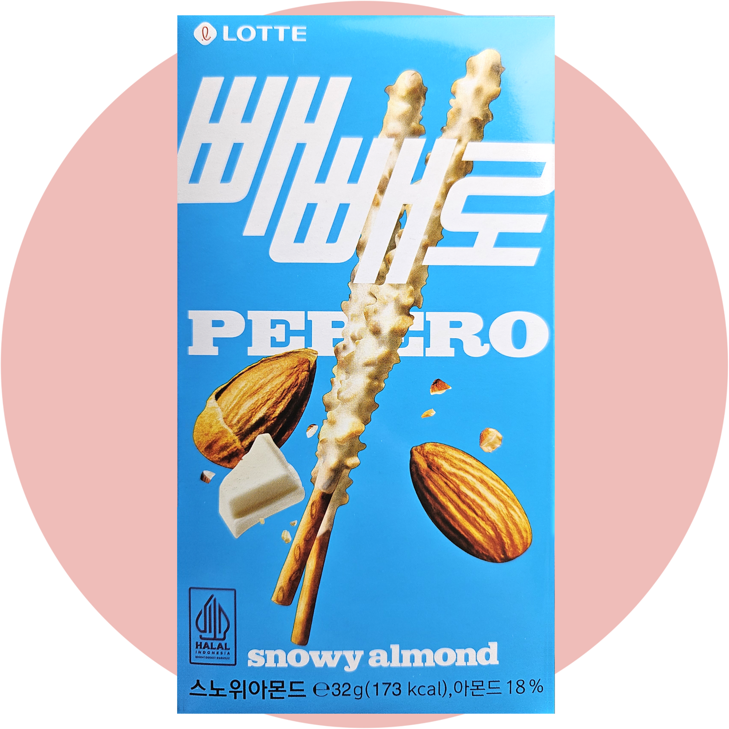 Pepero Sticks Snowy Almond – Knuspersticks mit weißer Schokolade und knackigen Mandeln