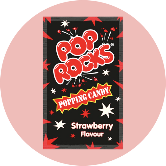 Pop Rocks Strawberry – Knisternde Zuckerware mit süßen Erdbeere Geschmack als fruchtiges Popping Candy