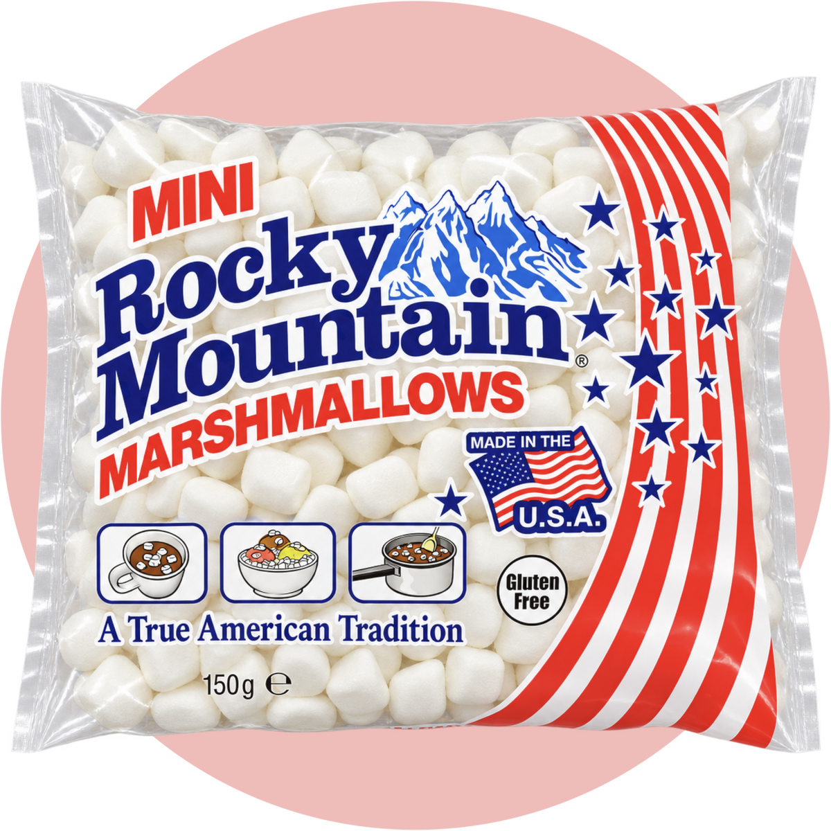 Rocky Mountain Mini Marshmallows kleine fluffige Marshmallows aus den USA