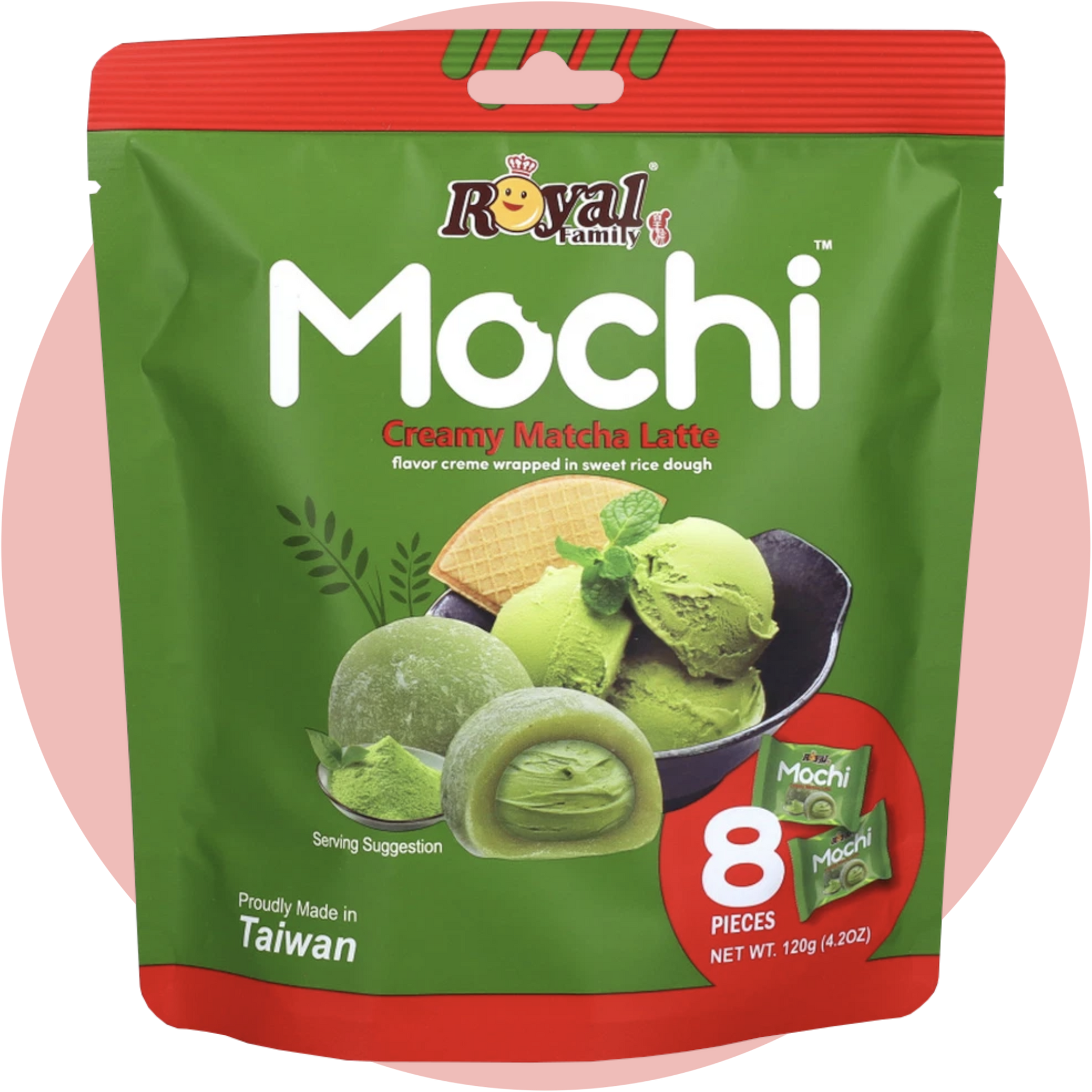 Royal Family Mochi Matcha – Weiche Reisküchlein mit Matcha Grüntee Füllung aus Asien