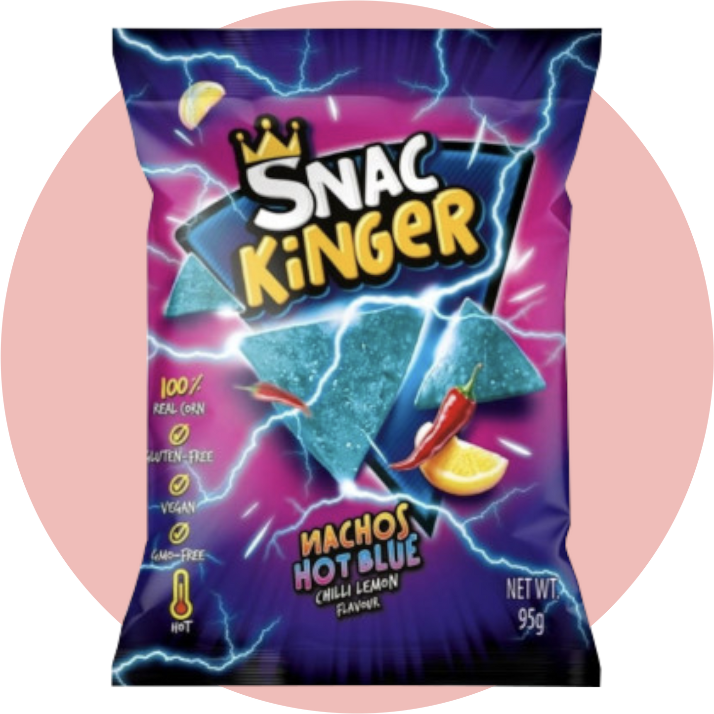 Snac Kinger Nachos Hot Blue