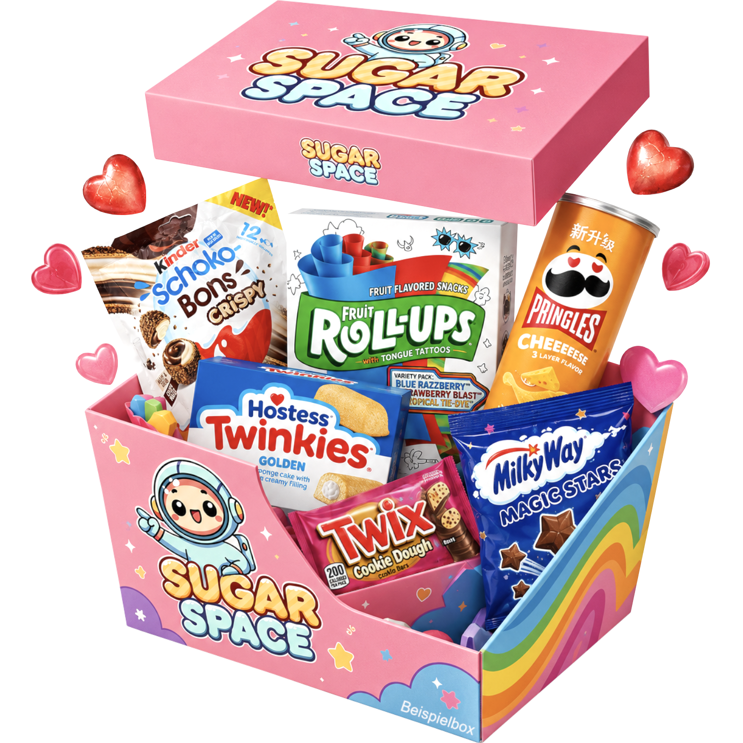 SugarSpace Box XXL mit besonderer Auswahl an Süßigkeiten, Snacks und internationalen Leckereien aus aller Welt