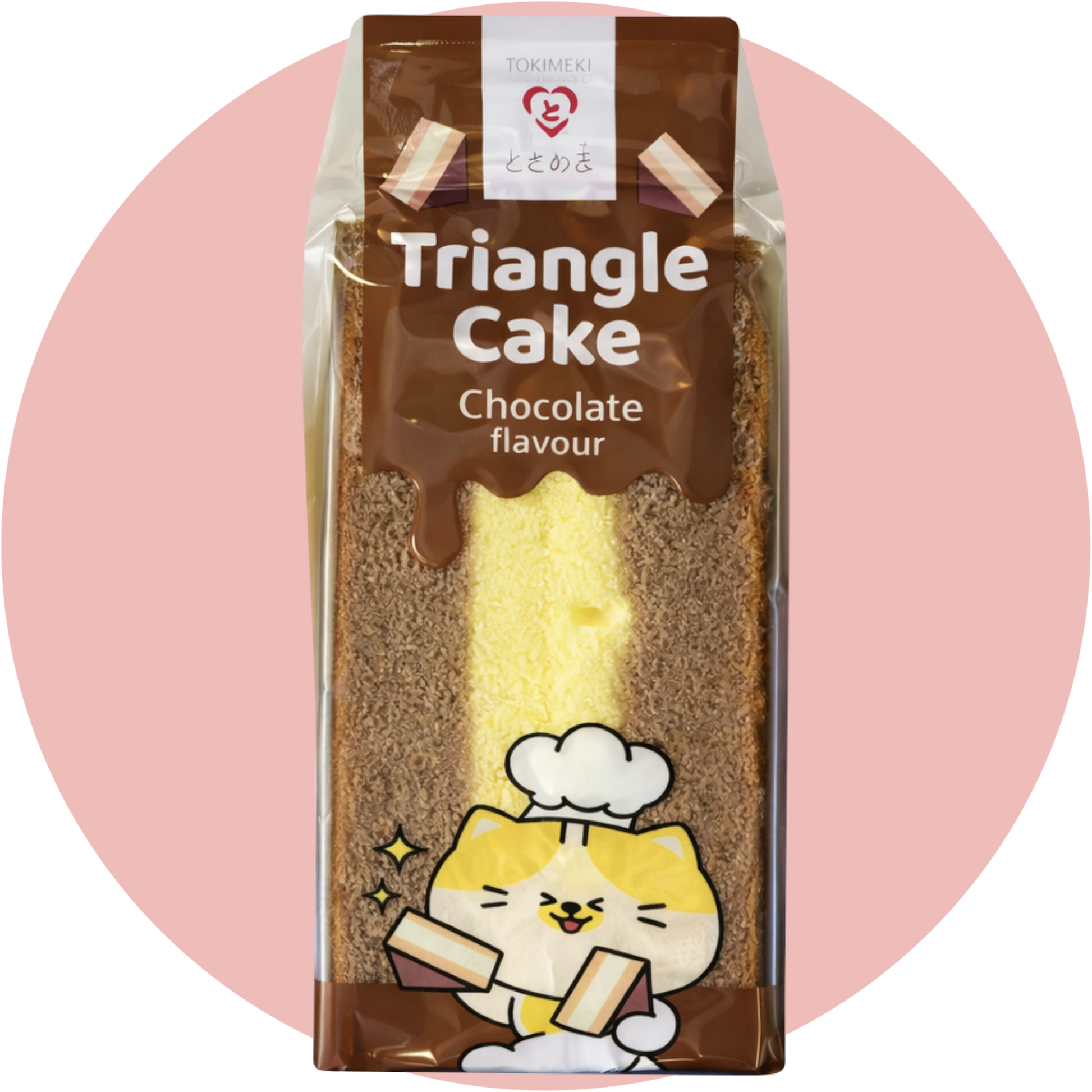 Tokimeki Triangle Cake Choco weicher Kuchen Snack mit Schokoladengeschmack