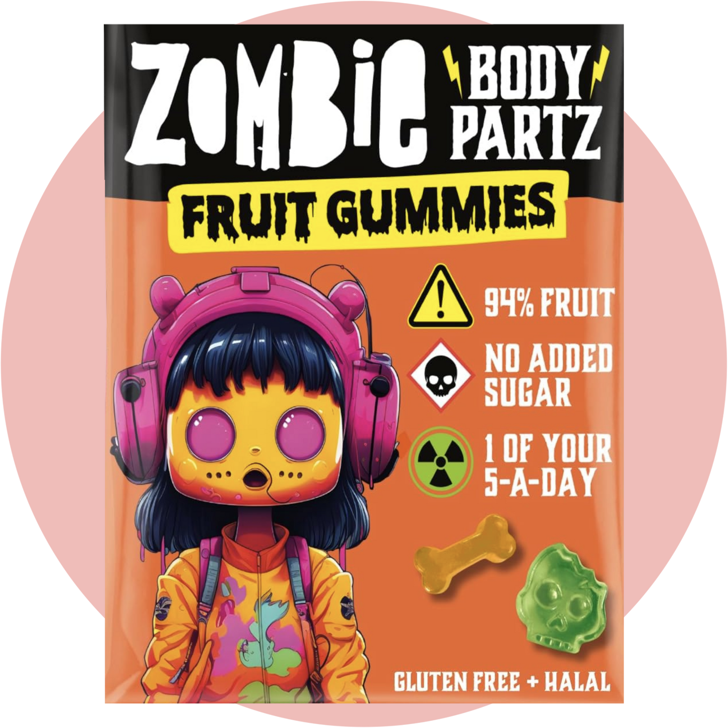 Zombie Body Parts Fruit Gummies