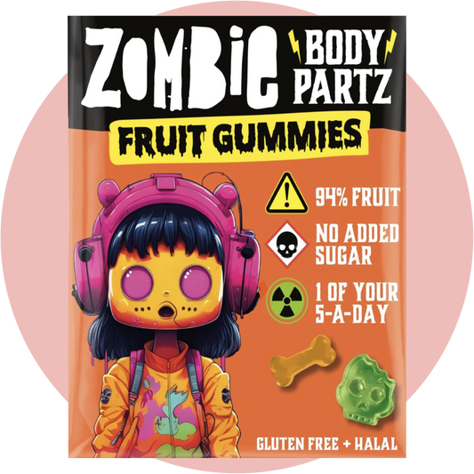 Zombie Body Parts Fruit Gummies