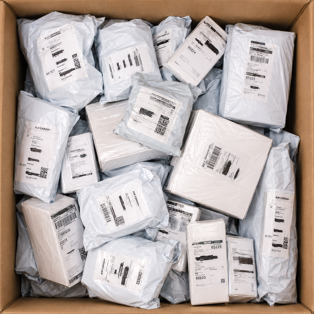 Retouren Pakete kaufen mit gemischten Überraschungsboxen und zufälligem Inhalt